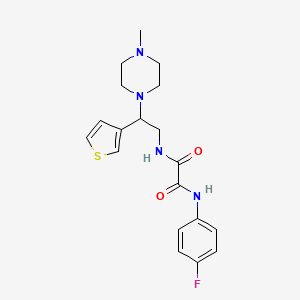 N1-(4-fluorophenyl)-N2-(2-(4-methylpiperazin-1-yl)-2-(thiophen-3-yl)ethyl)oxalamide