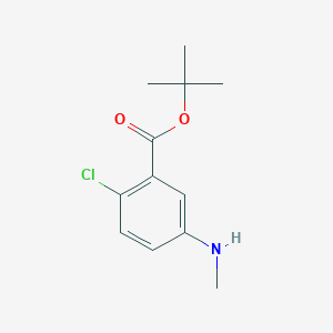 molecular formula C12H16ClNO2 B2705533 Tert-butyl 2-chloro-5-(methylamino)benzoate CAS No. 2248395-65-3
