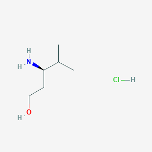 molecular formula C6H16ClNO B2705534 (R)-3-Amino-4-methylpentan-1-ol hydrochloride CAS No. 942579-86-4