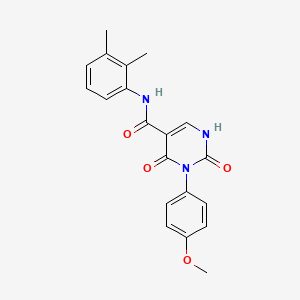 molecular formula C20H19N3O4 B2705537 N-(2,3-dimethylphenyl)-3-(4-methoxyphenyl)-2,4-dioxo-1,2,3,4-tetrahydropyrimidine-5-carboxamide CAS No. 863611-40-9