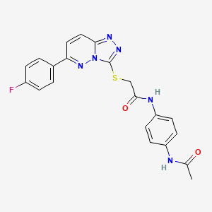 N-(4-acetamidophenyl)-2-((6-(4-fluorophenyl)-[1,2,4]triazolo[4,3-b]pyridazin-3-yl)thio)acetamide
