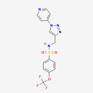 N-((1-(pyridin-4-yl)-1H-1,2,3-triazol-4-yl)methyl)-4-(trifluoromethoxy)benzenesulfonamide