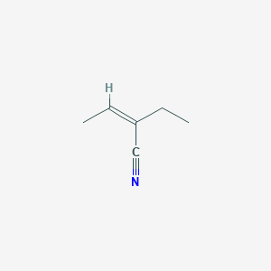 molecular formula C6H9N B2705576 2-Ethylbut-2-enenitrile CAS No. 34451-75-7; 89580-25-6
