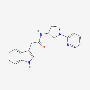 2-(1H-indol-3-yl)-N-(1-(pyridin-2-yl)pyrrolidin-3-yl)acetamide