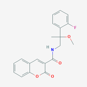 molecular formula C20H18FNO4 B2705606 N-(2-(2-fluorophenyl)-2-methoxypropyl)-2-oxo-2H-chromene-3-carboxamide CAS No. 1705848-48-1