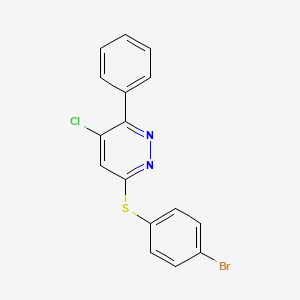 4-Bromophenyl 5-chloro-6-phenyl-3-pyridazinyl sulfide