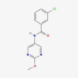 molecular formula C12H10ClN3O2 B2705613 3-chloro-N-(2-methoxypyrimidin-5-yl)benzamide CAS No. 1396865-65-8