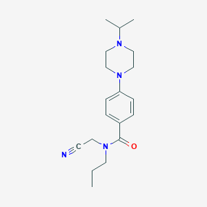 molecular formula C19H28N4O B2705695 N-(cyanomethyl)-4-[4-(propan-2-yl)piperazin-1-yl]-N-propylbenzamide CAS No. 1280863-97-9