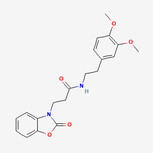 B2705750 N-(3,4-dimethoxyphenethyl)-3-(2-oxobenzo[d]oxazol-3(2H)-yl)propanamide CAS No. 851988-97-1