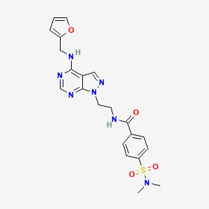 4-(N,N-dimethylsulfamoyl)-N-(2-(4-((furan-2-ylmethyl)amino)-1H-pyrazolo[3,4-d]pyrimidin-1-yl)ethyl)benzamide
