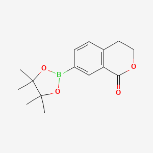 molecular formula C15H19BO4 B2705920 7-(4,4,5,5-Tetramethyl-1,3,2-dioxaborolan-2-yl)isochroman-1-one CAS No. 2387893-06-1