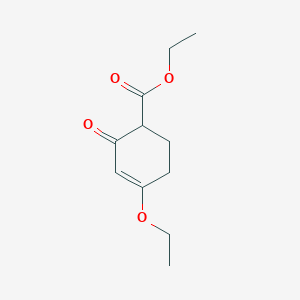 molecular formula C11H16O4 B2705931 Ethyl 4-ethoxy-2-oxocyclohex-3-ene-1-carboxylate CAS No. 52466-50-9