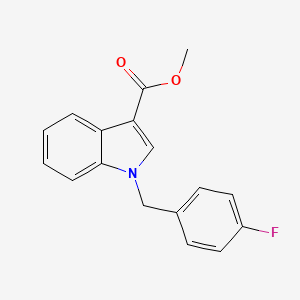 molecular formula C17H14FNO2 B2706059 methyl 1-(4-fluorobenzyl)-1H-indole-3-carboxylate CAS No. 449742-55-6