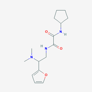 N1-cyclopentyl-N2-(2-(dimethylamino)-2-(furan-2-yl)ethyl)oxalamide