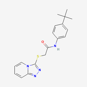 2-([1,2,4]triazolo[4,3-a]pyridin-3-ylthio)-N-(4-(tert-butyl)phenyl)acetamide