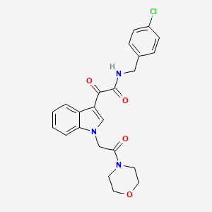 N-(4-chlorobenzyl)-2-(1-(2-morpholino-2-oxoethyl)-1H-indol-3-yl)-2-oxoacetamide