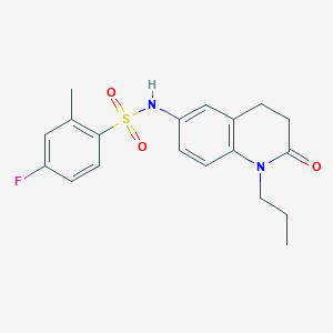 4-fluoro-2-methyl-N-(2-oxo-1-propyl-1,2,3,4-tetrahydroquinolin-6-yl)benzenesulfonamide