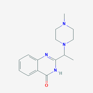 2-[1-(4-methylpiperazino)ethyl]-4(3H)-quinazolinone