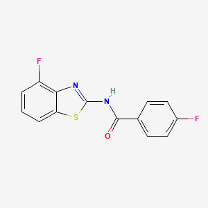 4-fluoro-N-(4-fluorobenzo[d]thiazol-2-yl)benzamide