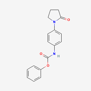 molecular formula C17H16N2O3 B2706104 phenyl N-[4-(2-oxopyrrolidin-1-yl)phenyl]carbamate CAS No. 941933-15-9