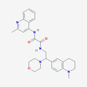 N-(2-methylquinolin-4-yl)-N'-[2-(1-methyl-1,2,3,4-tetrahydroquinolin-6-yl)-2-morpholin-4-ylethyl]ethanediamide