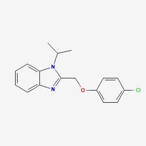 2-((4-chlorophenoxy)methyl)-1-isopropyl-1H-benzo[d]imidazole