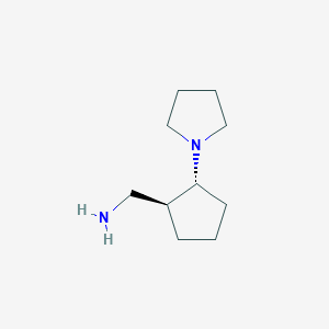 [(1S,2R)-2-Pyrrolidin-1-ylcyclopentyl]methanamine