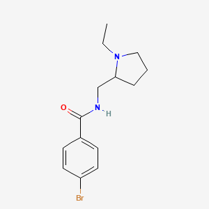 4-bromo-N-[(1-ethylpyrrolidin-2-yl)methyl]benzamide