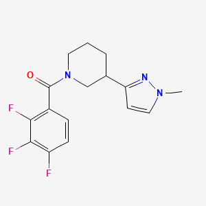 (3-(1-methyl-1H-pyrazol-3-yl)piperidin-1-yl)(2,3,4-trifluorophenyl)methanone