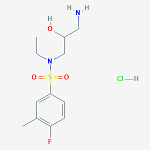 3-amino-N-ethyl-S-(4-fluoro-3-methylphenyl)-2-hydroxypropane-1-sulfonamido hydrochloride
