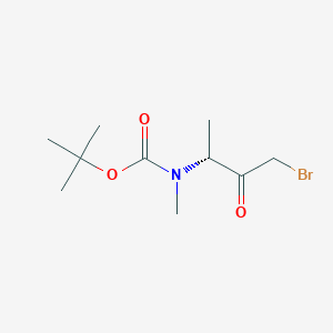 molecular formula C10H18BrNO3 B2706149 Tert-butyl N-[(2R)-4-bromo-3-oxobutan-2-yl]-N-methylcarbamate CAS No. 2413847-47-7