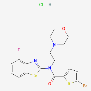5-bromo-N-(4-fluorobenzo[d]thiazol-2-yl)-N-(2-morpholinoethyl)thiophene-2-carboxamide hydrochloride