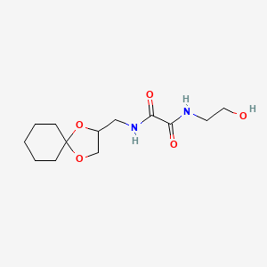 N1-(1,4-dioxaspiro[4.5]decan-2-ylmethyl)-N2-(2-hydroxyethyl)oxalamide
