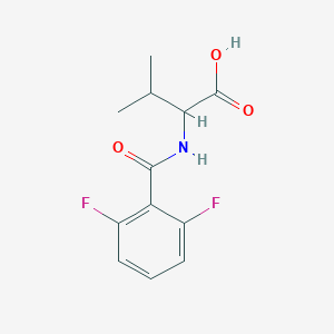 2-[(2,6-Difluorophenyl)formamido]-3-methylbutanoic acid