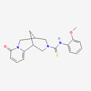 N-(2-methoxyphenyl)-8-oxo-1,5,6,8-tetrahydro-2H-1,5-methanopyrido[1,2-a][1,5]diazocine-3(4H)-carbothioamide