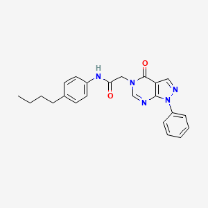 molecular formula C23H23N5O2 B2706251 N-(4-butylphenyl)-2-(4-oxo-1-phenyl-1H-pyrazolo[3,4-d]pyrimidin-5(4H)-yl)acetamide CAS No. 852440-09-6