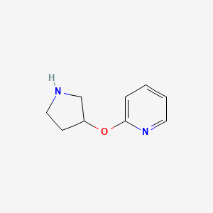 molecular formula C9H12N2O B2706264 2-(Pyrrolidin-3-yloxy)pyridine CAS No. 253603-61-1
