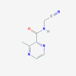 molecular formula C8H8N4O B2706289 N-(Cyanomethyl)-3-methylpyrazine-2-carboxamide CAS No. 2248910-73-6