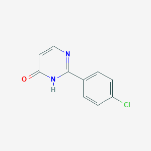 molecular formula C10H7ClN2O B027063 2-(4-Chlorophenyl)-4(3H)-pyrimidinone CAS No. 106690-55-5