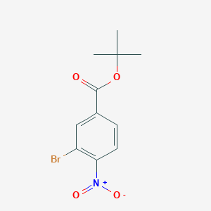 molecular formula C11H12BrNO4 B2706354 Tert-butyl 3-bromo-4-nitrobenzoate CAS No. 1260862-37-0