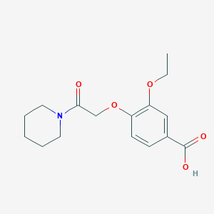3-Ethoxy-4-(2-oxo-2-piperidin-1-ylethoxy)benzoic acid