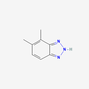 molecular formula C8H9N3 B2706433 4,5-dimethyl-1H-1,2,3-benzotriazole CAS No. 35899-34-4