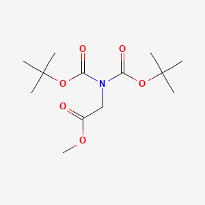 molecular formula C13H23NO6 B2706481 Methyl 2-(bis(tert-butoxycarbonyl)amino)acetate CAS No. 153393-01-2