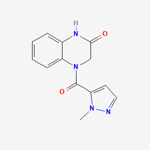 4-(1-methyl-1H-pyrazole-5-carbonyl)-3,4-dihydroquinoxalin-2(1H)-one