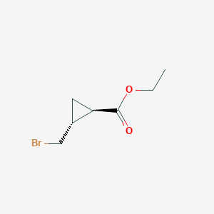 molecular formula C7H11BrO2 B2706547 ethyl (1R,2R)-2-(bromomethyl)cyclopropane-1-carboxylate CAS No. 38506-15-9