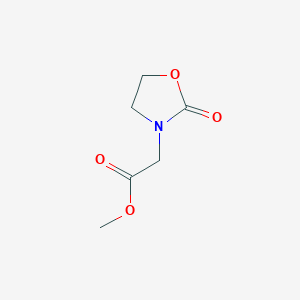 molecular formula C6H9NO4 B2706549 methyl 2-(2-oxooxazolidin-3-yl)acetate CAS No. 133473-89-9