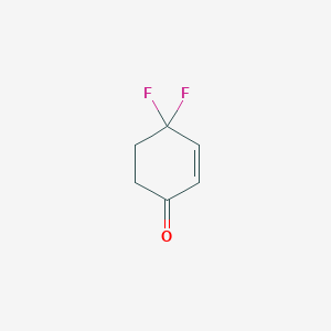 molecular formula C6H6F2O B2706594 4,4-Difluorocyclohex-2-en-1-one CAS No. 1450597-91-7