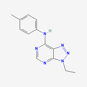 molecular formula C13H14N6 B2706604 3-ethyl-N-(4-methylphenyl)-3H-[1,2,3]triazolo[4,5-d]pyrimidin-7-amine CAS No. 899974-96-0
