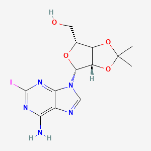 molecular formula C13H16IN5O4 B2706629 Adenosine, 2-iodo-2',3'-O-(1-methylethylidene)- CAS No. 141018-25-9; 35109-88-7