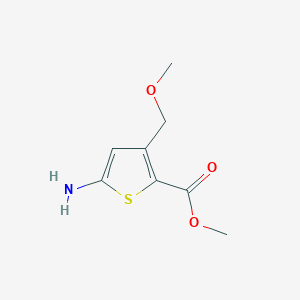 molecular formula C8H11NO3S B2706639 Methyl 5-amino-3-(methoxymethyl)thiophene-2-carboxylate CAS No. 712262-13-0